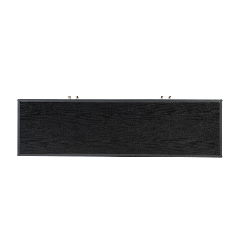 Sideboard Cabinet with Metal Handles, Entryway Storage Cabinets with Shelves, Buffet Cabinet with Metal Cross Leg