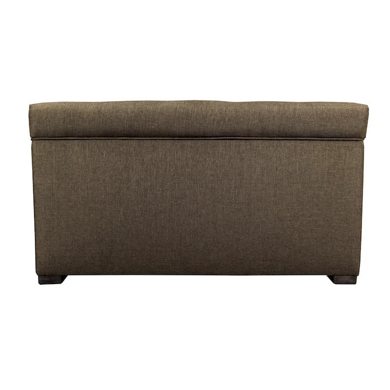 8-button Tufted Sand Storage Trunk Bench