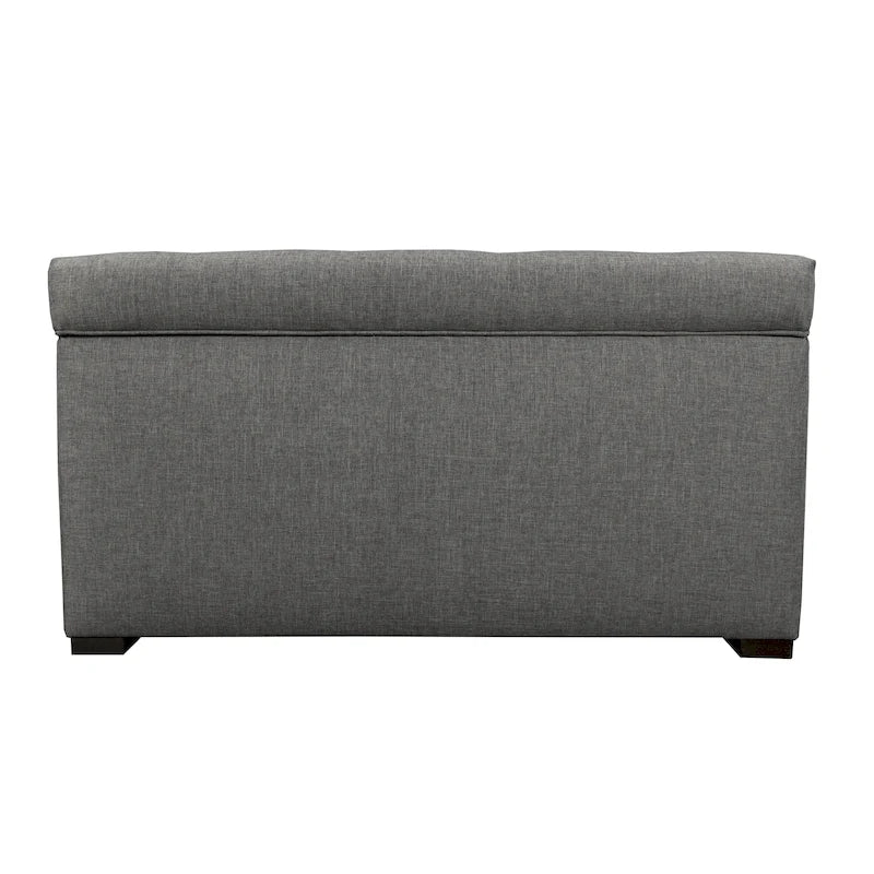 8-button Tufted Sand Storage Trunk Bench