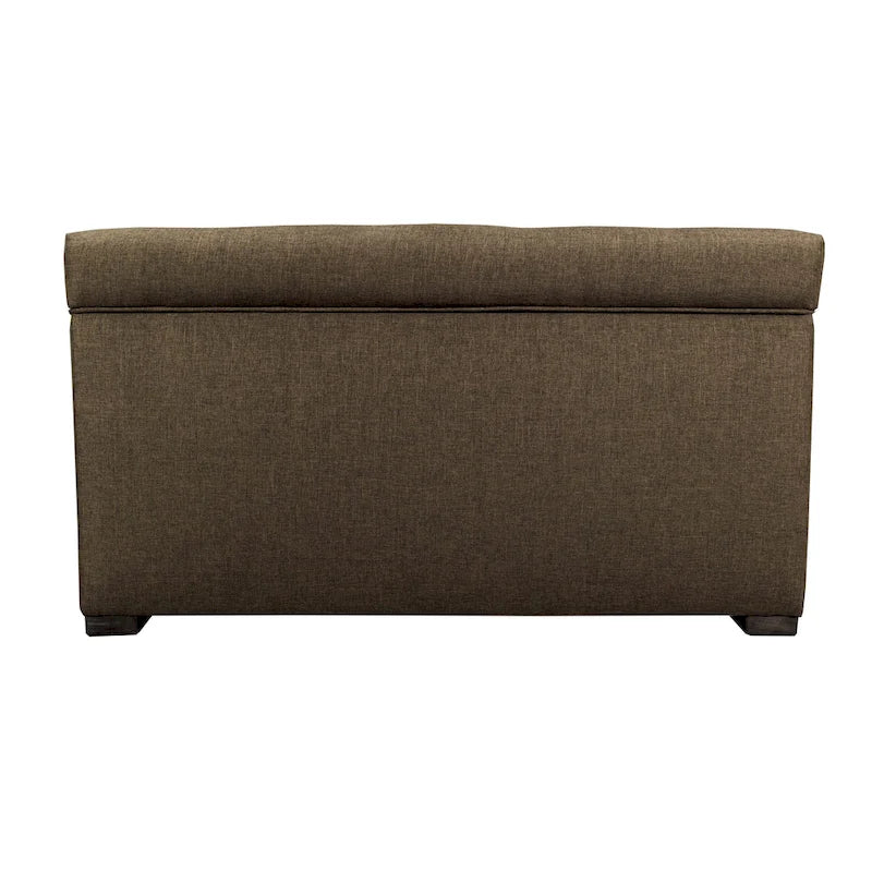 8-button Tufted Sand Storage Trunk Bench