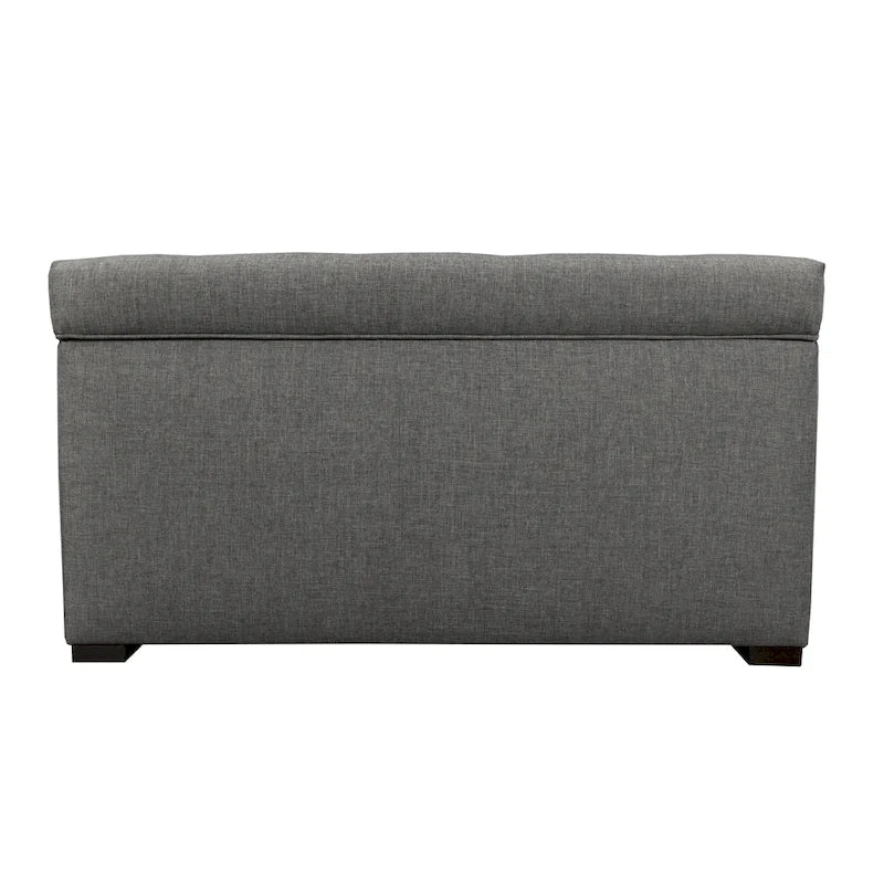 8-button Tufted Sand Storage Trunk Bench