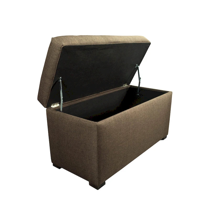 8-button Tufted Sand Storage Trunk Bench