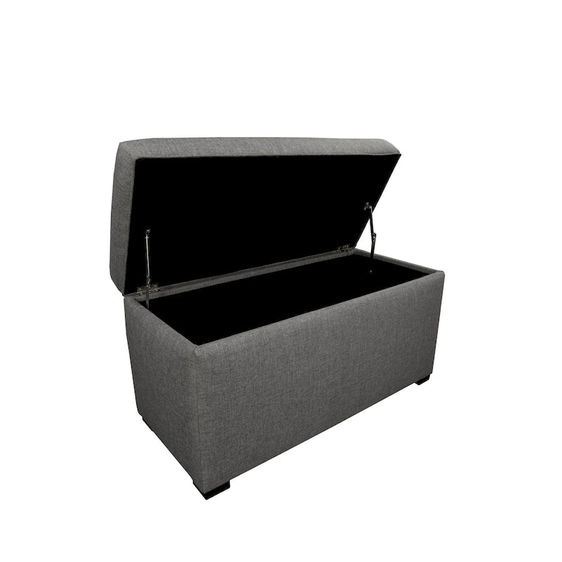 8-button Tufted Sand Storage Trunk Bench