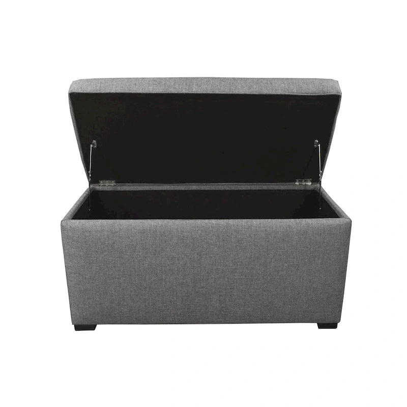8-button Tufted Sand Storage Trunk Bench