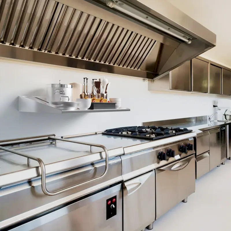 Wall-Mounted Stainless Steel Kitchen Storage Rack -48 x 12 Inches