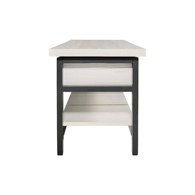 White Storage Bench