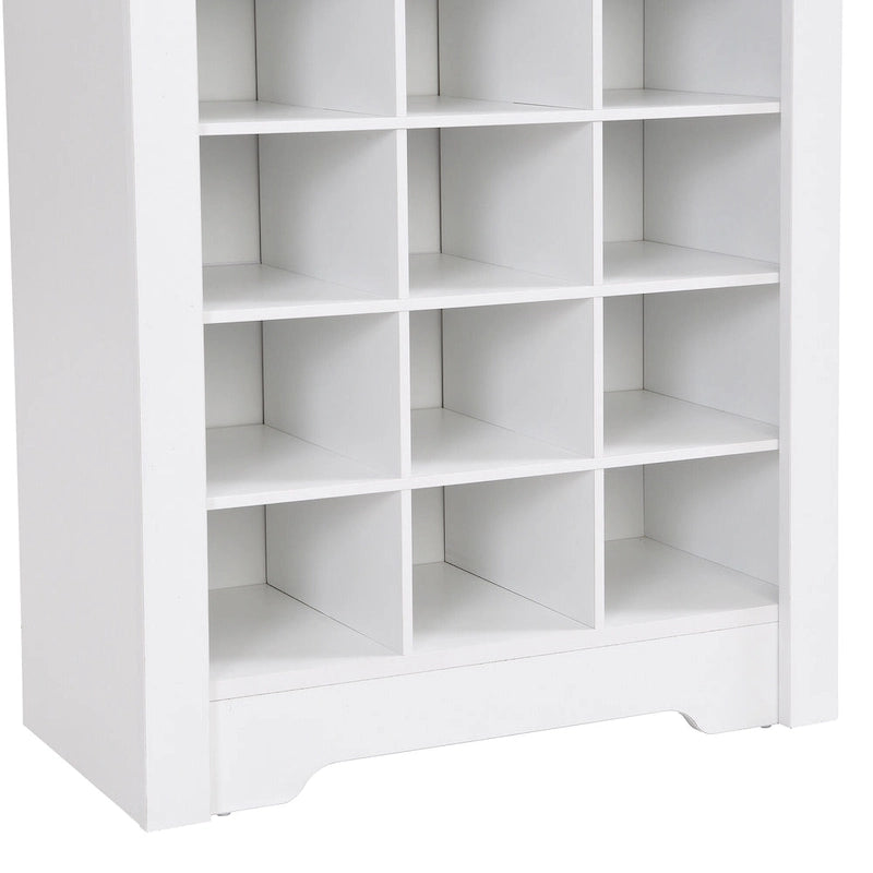 Stylish Design 30 Shoe Cubby Console