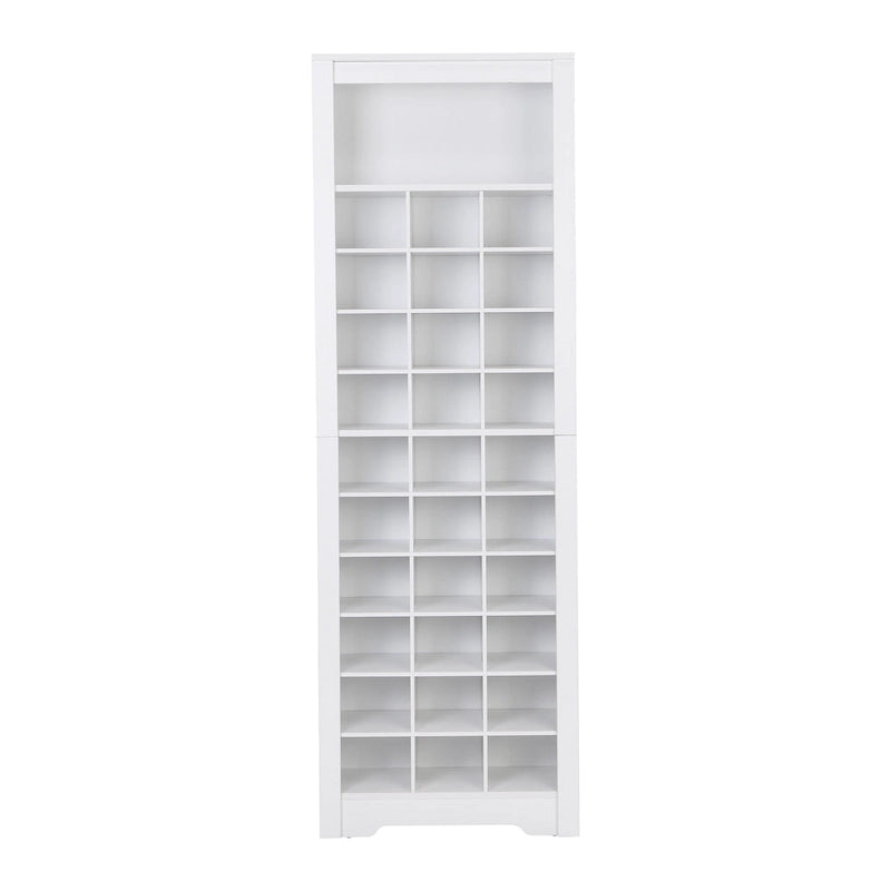 Stylish Design 30 Shoe Cubby Console