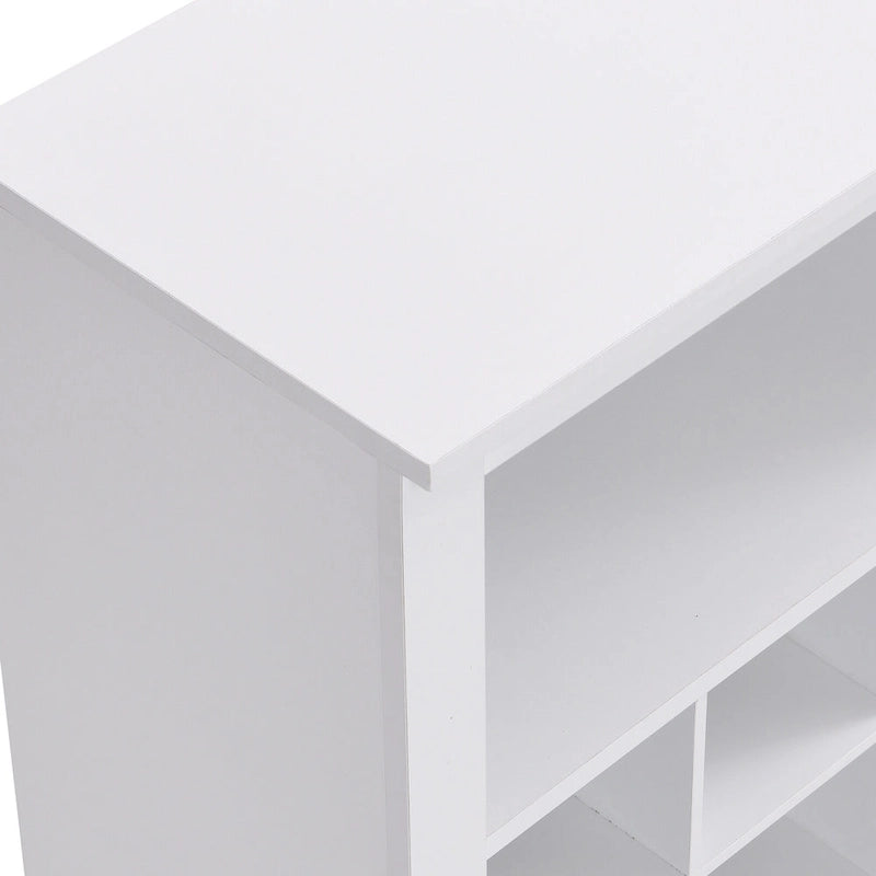 Stylish Design 30 Shoe Cubby Console