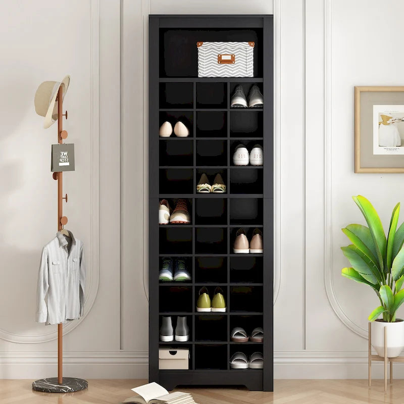 Stylish Design 30 Shoe Cubby Console