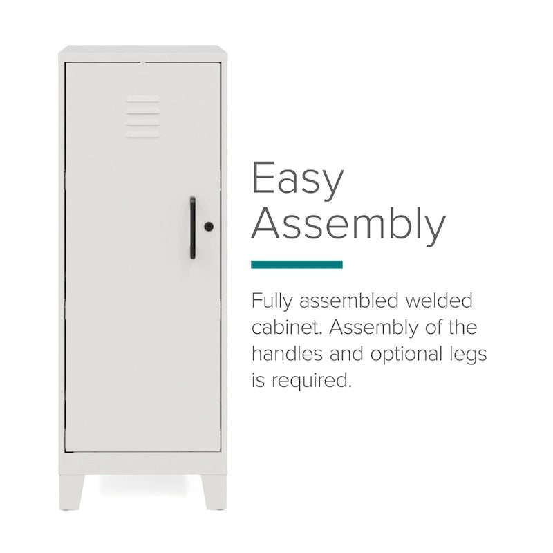 42.5H 3 Shelf Vented Door Storage Locker Cabinet