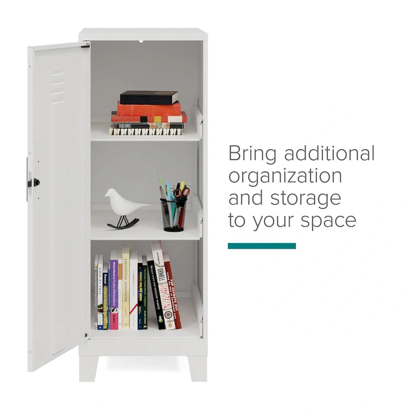 42.5H 3 Shelf Vented Door Storage Locker Cabinet