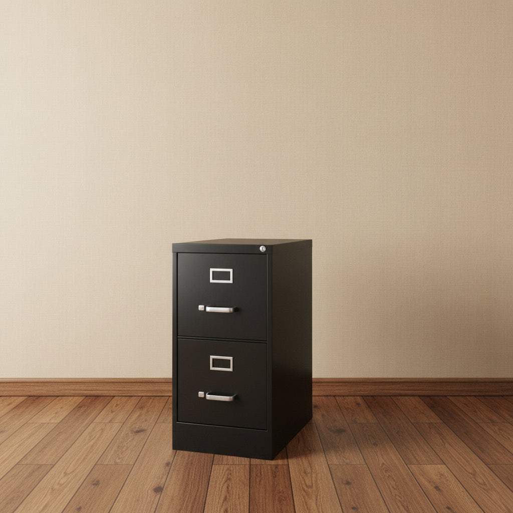 Hirsh 25-inch Deep 2-drawer Letter-size Vertical File Cabinet