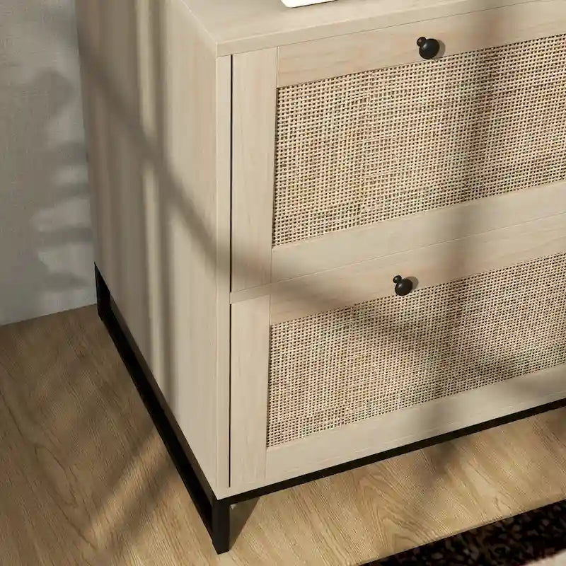 2 Drawer File Cabinet with Lock, Vertical Filing Cabinet with Keys