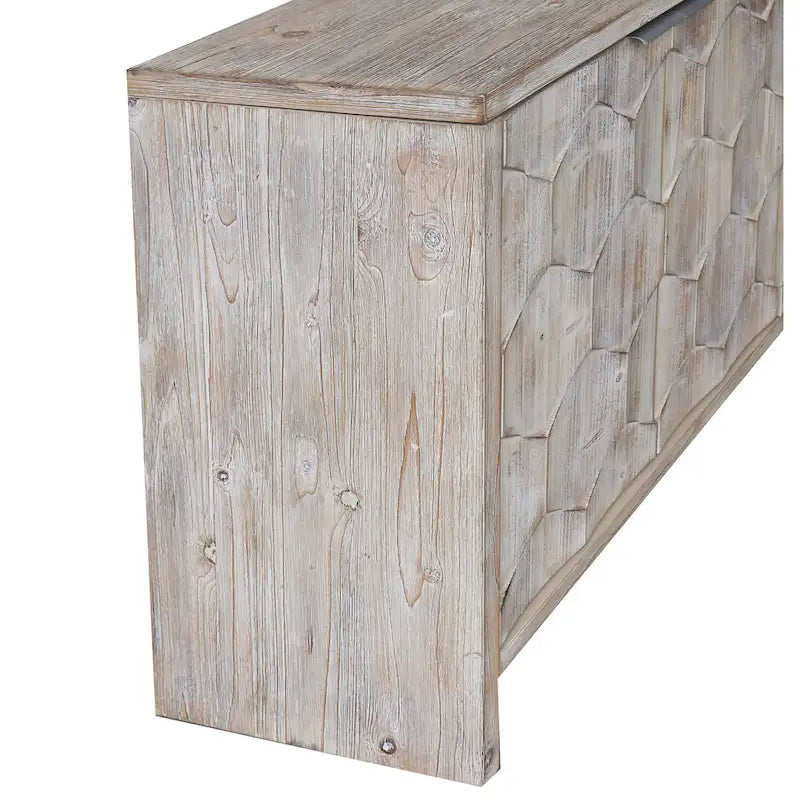Accent Cabinet Farmhouse Style 4 Door Wooden Cabinet Sideboard Buffet Server Cabinet Storage Cabinet