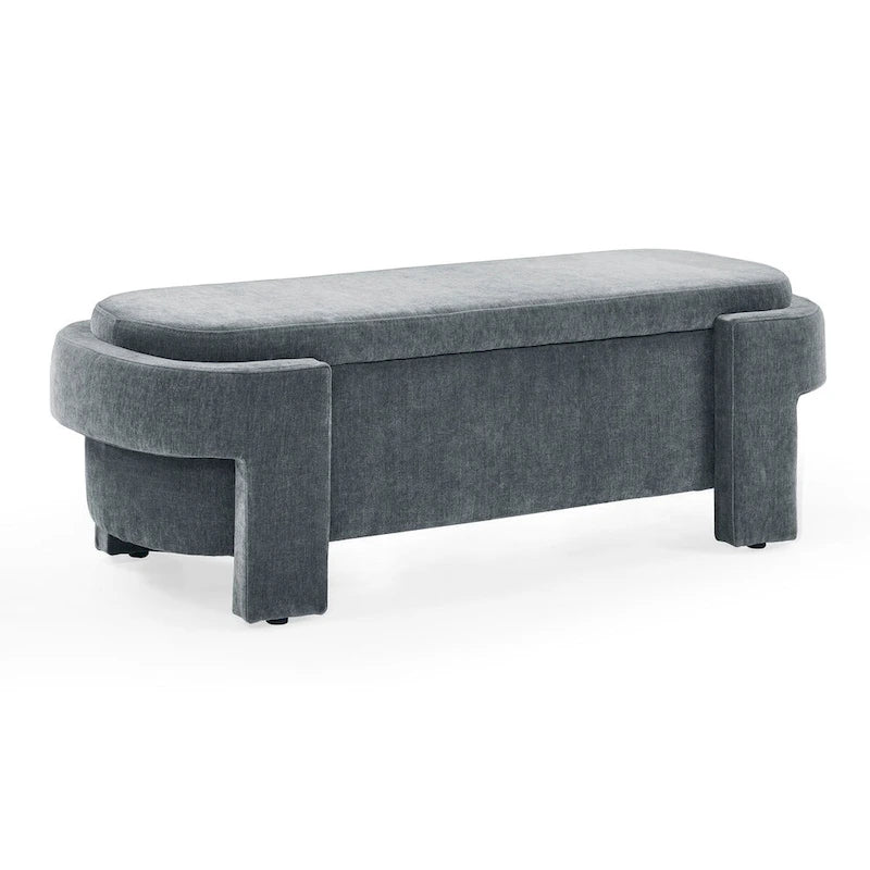 Upholstered Bench with Large Storage SpaceModern Storage Ottoman Benches,for The Living Room, Entryway and Bedroom