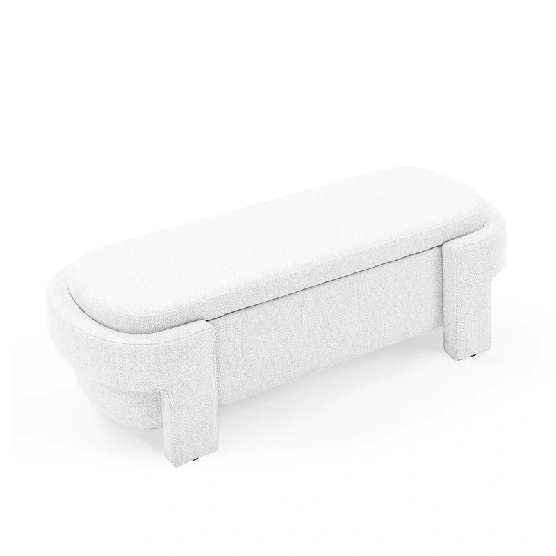 Upholstered Bench with Large Storage SpaceModern Storage Ottoman Benches,for The Living Room, Entryway and Bedroom
