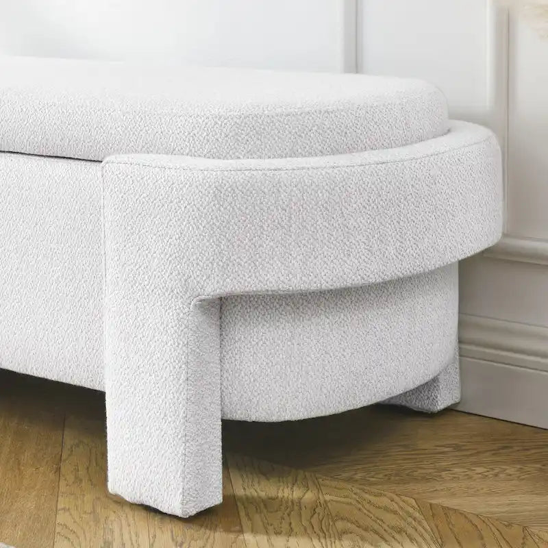 Upholstered Bench with Large Storage SpaceModern Storage Ottoman Benches,for The Living Room, Entryway and Bedroom