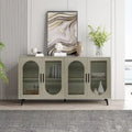 TV Stand for 65+ Inch TV, Wood TV Stand with Storage Cabinet & Adjustable Shelves, Media TV Console for Living Room Bedroom