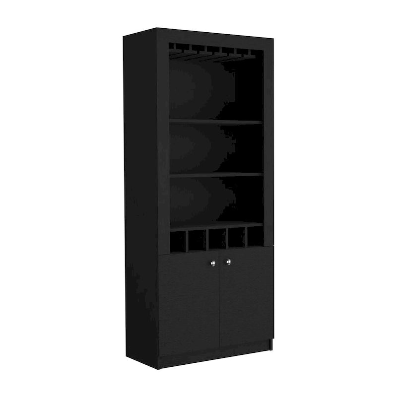 Bar Cabinet for Kitchen, Dining Room ,Living Room, Black