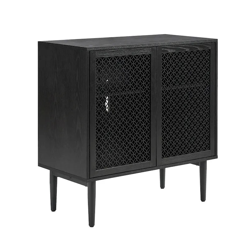 Modern 32Tall 2-Door Accent Cabinet with Light by