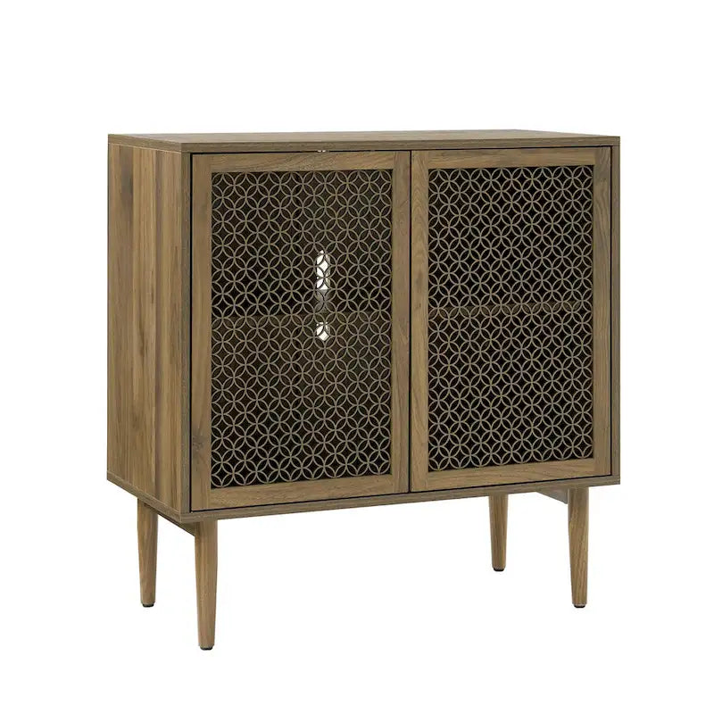 Modern 32Tall 2-Door Accent Cabinet with Light by