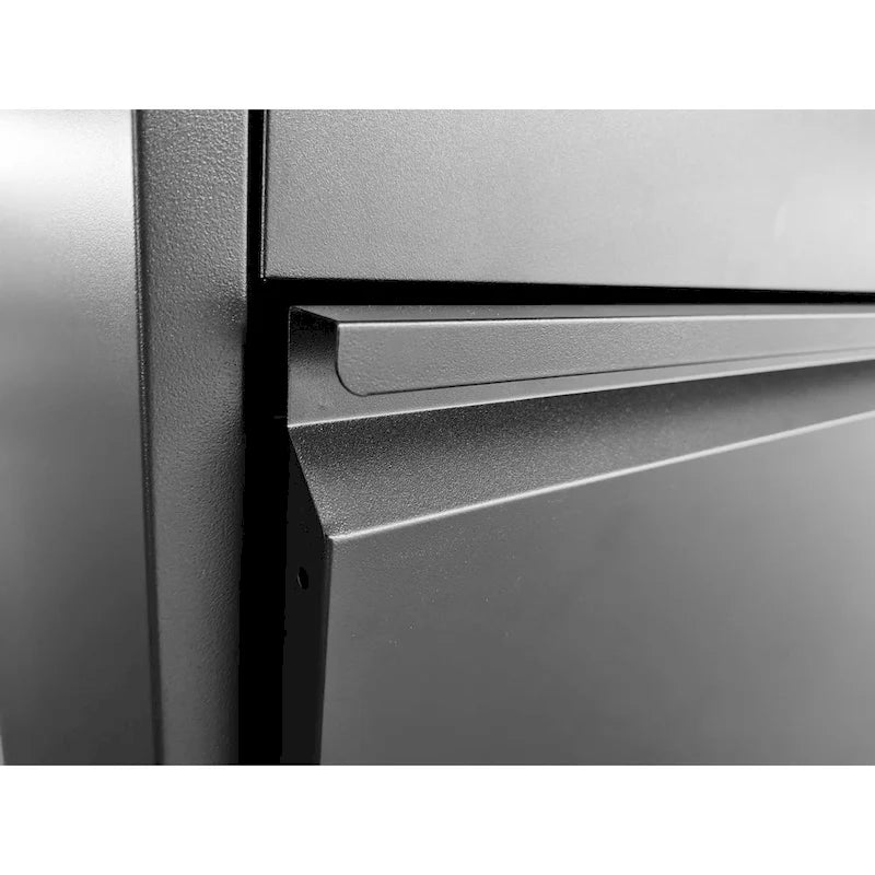 5-Drawers 14.96 W Metal Vertical File Cabinet with Lock Office Home Vertical File Cabinet for A4 Legal/Letter Size