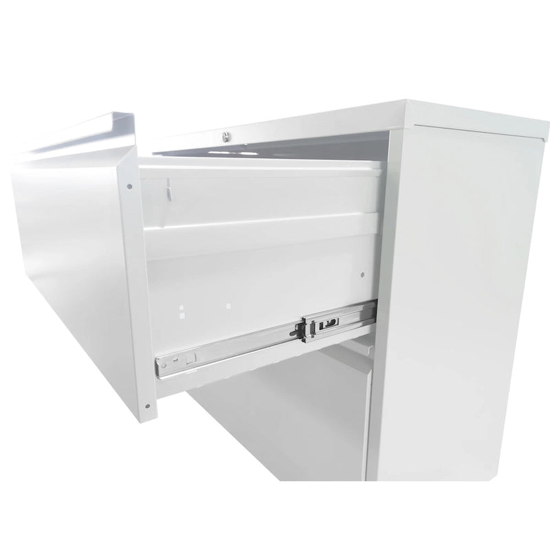 5-Drawers 14.96 W Metal Vertical File Cabinet with Lock Office Home Vertical File Cabinet for A4 Legal/Letter Size