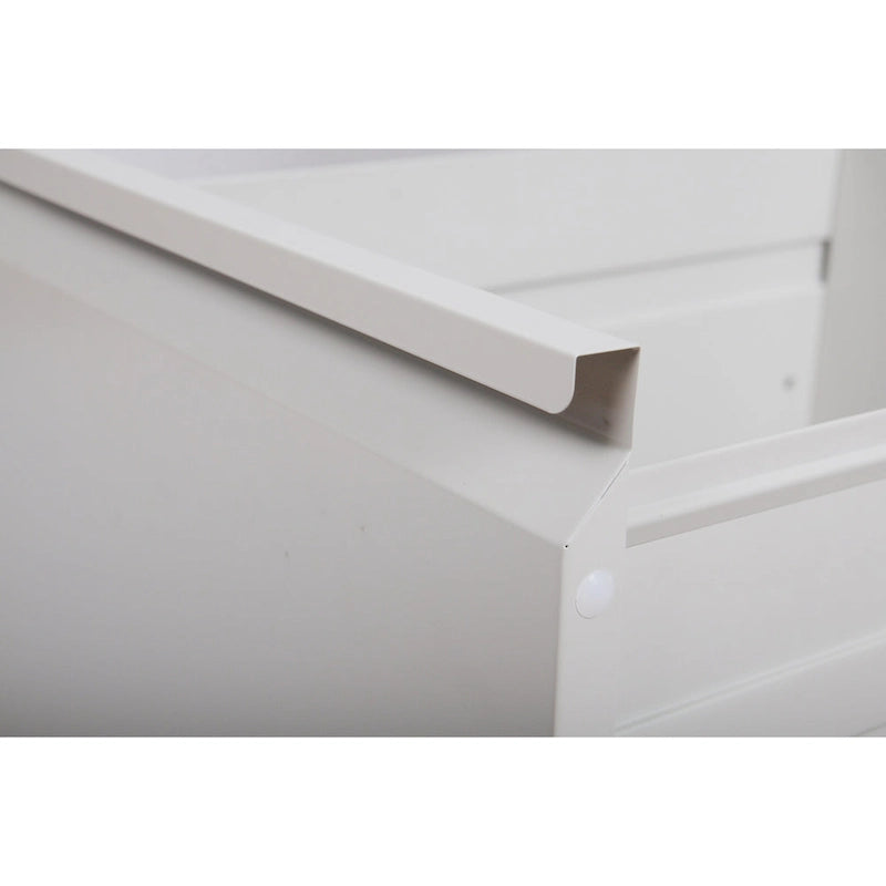 5-Drawers 14.96 W Metal Vertical File Cabinet with Lock Office Home Vertical File Cabinet for A4 Legal/Letter Size