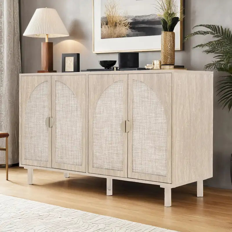 4 Door Cabinet, Suitable for Bedroom, Living Room, Study