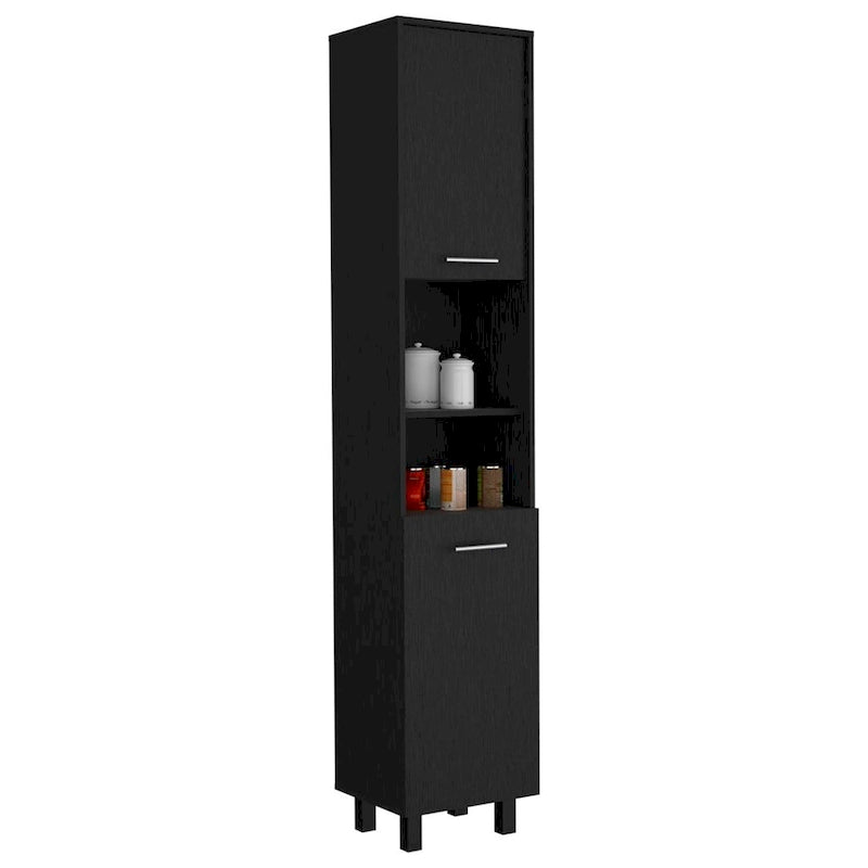 Pantry Cabinet, Three Interior Shelves, White Finish,High quality and durable