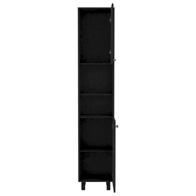 Pantry Cabinet, Three Interior Shelves, White Finish,High quality and durable