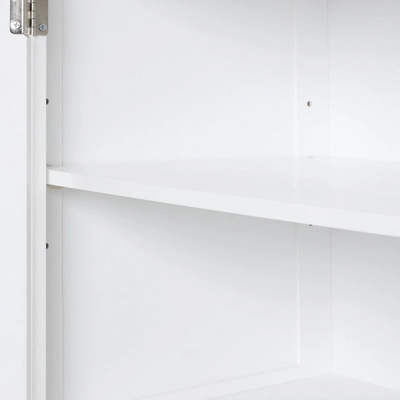 13 in. W x 20 in. D x 68.1 in. H Linen Cabinet with Two Different Size Drawers and Adjustable Shelf