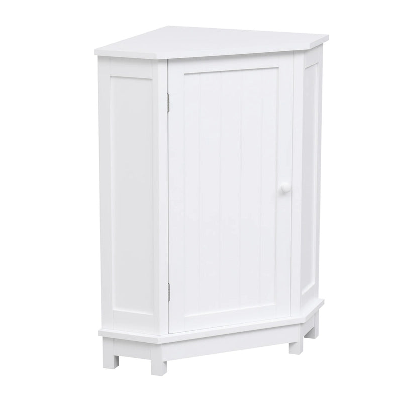 Triangle Corner Storage Cabinet with Adjustable Shelf
