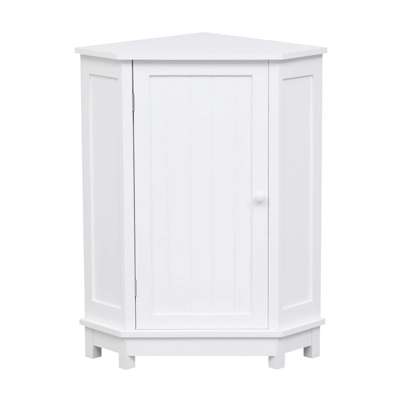 Triangle Corner Storage Cabinet with Adjustable Shelf