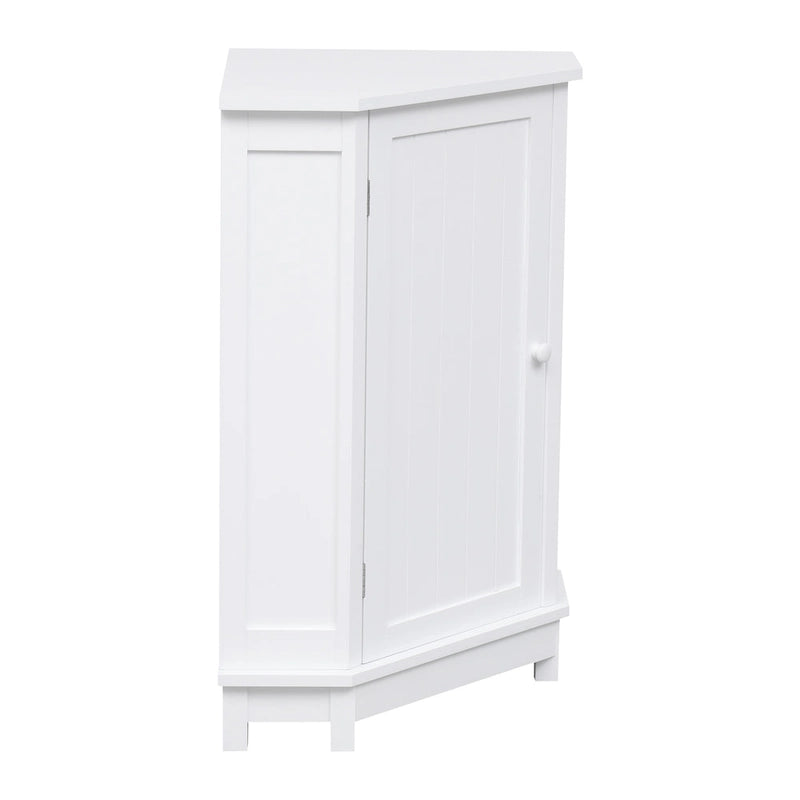 Triangle Corner Storage Cabinet with Adjustable Shelf