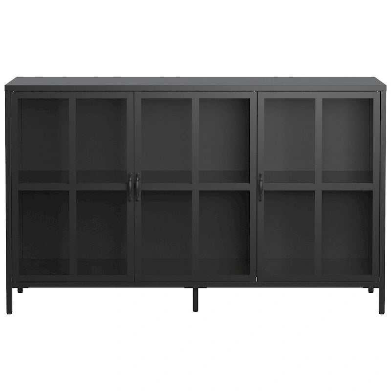 Heavy Duty Metal Modern Sideboard Buffet Cabinet